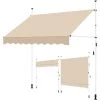 Yaheetech Auvent Rétractable Réglable En Hauteur Et En Inclinaison, Store Banne Manuel Avec Manivelle Sans Percement Pour Balcon, Terrasse, Jardin 250 X 120 Cm Beige 2 Yaheetech Auvent Rétractable Réglable En Hauteur Et En Inclinaison, Store Banne Manuel Avec Manivelle Sans Percement Pour Balcon, Terrasse, Jardin 250 X 120 Cm Beige -Tente de réception Soldes 53477405 1