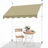 VOUNOT Auvent Retractable Manuel Sans Percage 300cm Beige