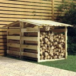 VidaXL Pergolas Avec Toits 2 Pcs 100x90x100 Cm Bois De Pin Imprégné - Brun