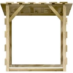 VidaXL Pergolas Avec Toits 2 Pcs 100x90x100 Cm Bois De Pin Imprégné - Brun -Tente de réception Soldes 53600797 5