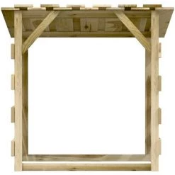 VidaXL Pergola Avec Toit 100x90x100 Cm Bois De Pin Imprégné - Brun -Tente de réception Soldes 53600866 3