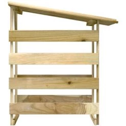 VidaXL Pergola Avec Toit 100x90x100 Cm Bois De Pin Imprégné - Brun -Tente de réception Soldes 53600866 4