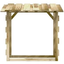 VidaXL Pergola Avec Toit 100x90x100 Cm Bois De Pin Imprégné - Brun -Tente de réception Soldes 53600866 5