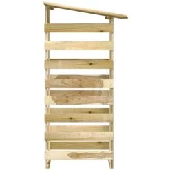 VidaXL Pergola Avec Toit 100x90x200 Cm Bois De Pin Imprégné - Brun -Tente de réception Soldes 53600867 4