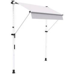 SUNNY INCH ® Store à Projection Autoportant Sans Perçage - 250 X 150 Cm - Terrasse Ou Balcon - Écru - Écru -Tente de réception Soldes 53620902 3