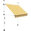 SUNNY INCH ® Store à Projection Autoportant Sans Perçage - 200 X 150 Cm - Terrasse Ou Balcon - Jaune Rayé - Jaune Rayé -Tente de réception Soldes 53620911 1