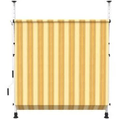 SUNNY INCH ® Store à Projection Autoportant Sans Perçage - 200 X 150 Cm - Terrasse Ou Balcon - Jaune Rayé - Jaune Rayé -Tente de réception Soldes 53620911 4