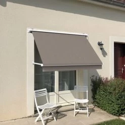 SUNNY INCH ® Store De Fenêtre à Projection Avec Coffre - 100 X 70 Cm - Taupe - Taupe -Tente de réception Soldes 53620926 2