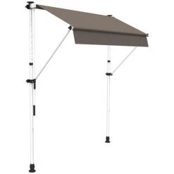 SUNNY INCH ® Store à Projection Autoportant Sans Perçage - 200 X 150 Cm - Terrasse Ou Balcon - Taupe - Taupe -Tente de réception Soldes 53620939 3