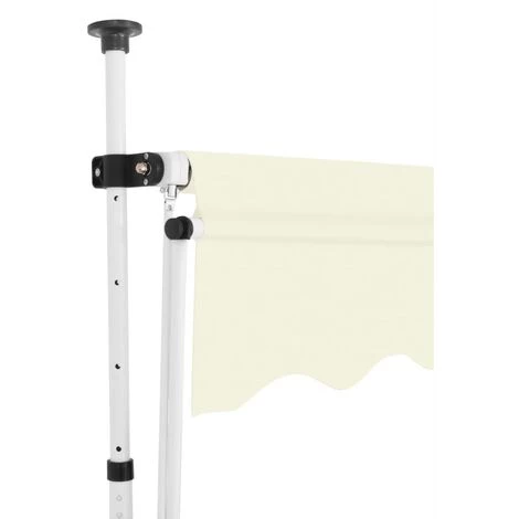 LITZEE Auvent Manuel Rétractable 350 Cm Crème # 6 LITZEE Auvent Manuel Rétractable 350 Cm Crème # - Image 4