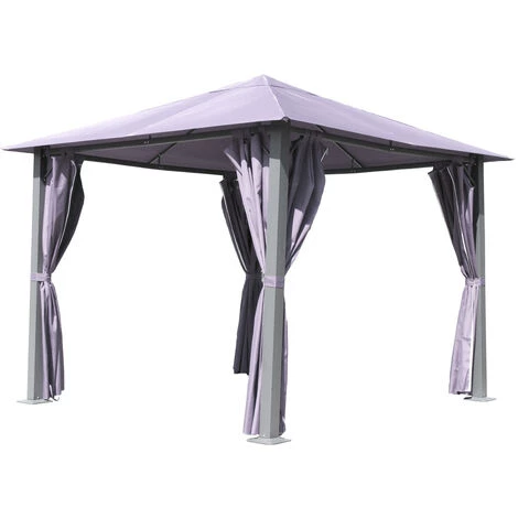 Quick-Star Toit De Remplacement Approprié Pour Les Pavillons Dans La Mesure De 3x3 Mètres Gris 6 Quick-Star Toit De Remplacement Approprié Pour Les Pavillons Dans La Mesure De 3x3 Mètres Gris - Image 4