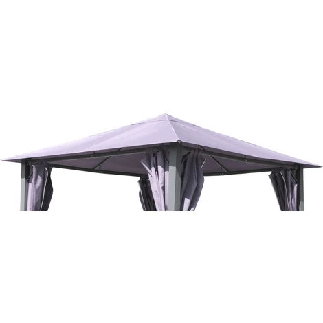 Quick-Star Toit De Remplacement Approprié Pour Les Pavillons Dans La Mesure De 3x3 Mètres Gris 7 Quick-Star Toit De Remplacement Approprié Pour Les Pavillons Dans La Mesure De 3x3 Mètres Gris - Image 5