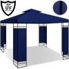 KESSER® - Pavillon 3 X 3 m Imperméable Protection UV 50+ Structure En Métal Tente De Réception Tente De Jardin De Luxe Pavillon De Jardin 9 m² Chapiteau, Bleu Marine -Tente de réception Soldes 53648457 1