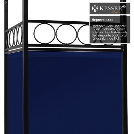 KESSER® - Pavillon 3 X 3 m Imperméable Protection UV 50+ Structure En Métal Tente De Réception Tente De Jardin De Luxe Pavillon De Jardin 9 m² Chapiteau, Bleu Marine 5 KESSER® - Pavillon 3 X 3 m Imperméable Protection UV 50+ Structure En Métal Tente De Réception Tente De Jardin De Luxe Pavillon De Jardin 9 m² Chapiteau, Bleu Marine – Image 3