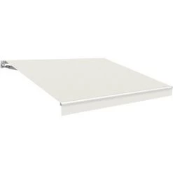 SMARTSUN Store Banne Manuelle Wasabi 2,5*2 Blanc + Sable