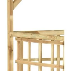 LANGRAY Pergola De Jardin Pour Poubelles Doubles Bois De Pin Imprégné Maison & Jardin -Tente de réception Soldes 53826595 4