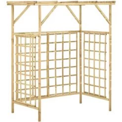 LANGRAY Pergola De Jardin Pour Poubelles Doubles Bois De Pin Imprégné Maison & Jardin -Tente de réception Soldes 53826595 5