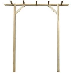 LANGRAY Pergola De Jardin 200 X 40 X 205 Cm Bois Maison & Jardin 6 LANGRAY Pergola De Jardin 200 X 40 X 205 Cm Bois Maison & Jardin -Tente de réception Soldes 53826611 2