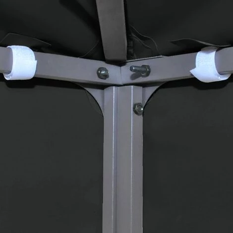 LANGRAY Toile De Toit De Belvédère 2 Niveaux 310 G/m² 4x3 M Noir Maison & Jardin 4 LANGRAY Toile De Toit De Belvédère 2 Niveaux 310 G/m² 4x3 M Noir Maison & Jardin – Image 2