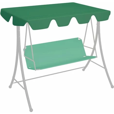LANGRAY Toit De Rechange De Balançoire Vert 150/130x70/105 Cm Maison & Jardin 3 LANGRAY Toit De Rechange De Balançoire Vert 150/130x70/105 Cm Maison & Jardin
