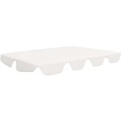 LANGRAY Toit De Rechange De Balançoire Blanc 188/168x110/145cm 270 G/m² Maison & Jardin -Tente de réception Soldes 53826808 5