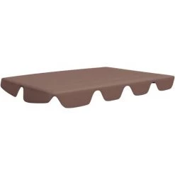 LANGRAY Toit De Rechange De Balançoire Marron 150/130x70/105cm 270 G/m² Maison & Jardin -Tente de réception Soldes 53826823 5