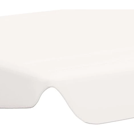 LANGRAY Toit De Rechange De Balançoire Blanc 150/130x70/105 Cm 270 G/m² Maison & Jardin 4 LANGRAY Toit De Rechange De Balançoire Blanc 150/130x70/105 Cm 270 G/m² Maison & Jardin – Image 2