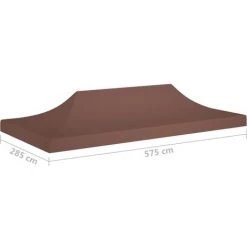 LANGRAY Toit De Tente De Réception 6x3 M Marron 270 G/m² Maison & Jardin 10 LANGRAY Toit De Tente De Réception 6x3 M Marron 270 G/m² Maison & Jardin -Tente de réception Soldes 53826840 4