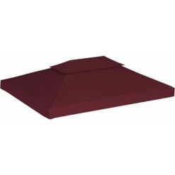 LANGRAY Toile Supérieure Double De Belvédère 310 G/m² 4x3 M Bordeaux Maison & Jardin -Tente de réception Soldes 53826871 4