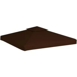 LANGRAY Toile Supérieure Double De Belvédère 310 G/m² 3x3 M Marron Maison & Jardin 9 LANGRAY Toile Supérieure Double De Belvédère 310 G/m² 3x3 M Marron Maison & Jardin -Tente de réception Soldes 53826884 4