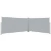 LANGRAY Auvent Latéral Rétractable 160x600 Cm Gris Maison & Jardin -Tente de réception Soldes 53828364 1