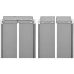 LANGRAY Auvent Latéral Rétractable 160x600 Cm Gris Maison & Jardin -Tente de réception Soldes 53828364 4