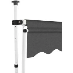 LANGRAY Auvent Manuel Rétractable 250 Cm Anthracite Maison & Jardin 8 LANGRAY Auvent Manuel Rétractable 250 Cm Anthracite Maison & Jardin -Tente de réception Soldes 53828669 3