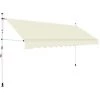 LANGRAY Auvent Manuel Rétractable 400 Cm Crème Maison & Jardin 2 LANGRAY Auvent Manuel Rétractable 400 Cm Crème Maison & Jardin -Tente de réception Soldes 53828683 1