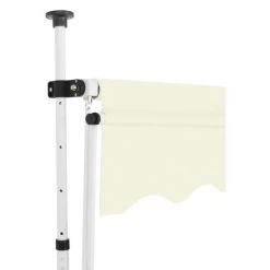 LANGRAY Auvent Manuel Rétractable 400 Cm Crème Maison & Jardin -Tente de réception Soldes 53828683 3