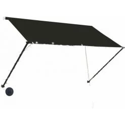 LANGRAY Auvent Rétractable Avec LED 250x150 Cm Anthracite Maison & Jardin -Tente de réception Soldes 53828778 3