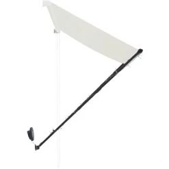 LANGRAY Auvent Rétractable Avec LED 350x150 Cm Crème Maison & Jardin -Tente de réception Soldes 53828779 4
