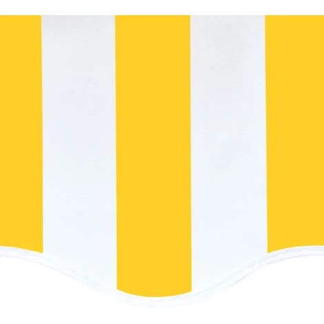 LANGRAY Tissu De Remplacement Pour Auvent Jaune Et Blanc 4,5x3,5 M Maison & Jardin 4 LANGRAY Tissu De Remplacement Pour Auvent Jaune Et Blanc 4,5x3,5 M Maison & Jardin - Image 2