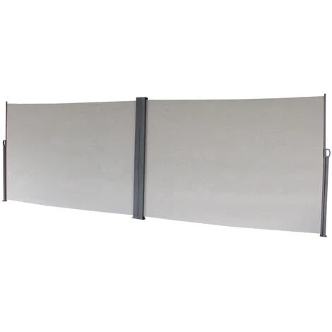 SVITA Double Store Latéral 600x180cm Pare-soleil Extensible Gris Clair Gris 3 SVITA Double Store Latéral 600x180cm Pare-soleil Extensible Gris Clair Gris