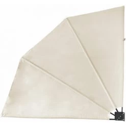 SVITA Éventail De Balcon Pliable Protection Visuelle Balcon 160x160cm Montage Mural Beige