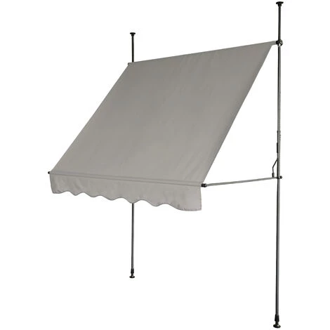 SVITA Store à Pince 200x120cm Store Balcon Protection Solaire Store Gris Clair Gris 3 SVITA Store à Pince 200x120cm Store Balcon Protection Solaire Store Gris Clair Gris