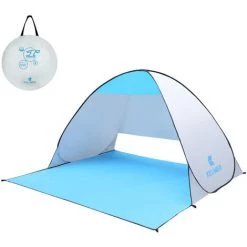 KEUMER 70.9X59X43.3 Pouces Automatique Pop-Up Tente De Plage Anti Uv Abri Soleil Cabana Pour Camping Peche Randonnee Pique-Nique, Type A