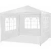 Tente De Réception - 3x4m - 12m² - Tonnelle De Jardin Avec Panneaux Latéraux - Fenêtres Hydrofuges - Blanc - MaxxGarden -Tente de réception Soldes 54009863 1