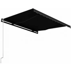 Hommoo Auvent Retractable Automatique 350x250 Cm Anthracite -Tente de réception Soldes 54056901 5
