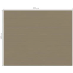 Hommoo Tapis De Tente 400x500 Cm Taupe 9 Hommoo Tapis De Tente 400x500 Cm Taupe -Tente de réception Soldes 54057519 4