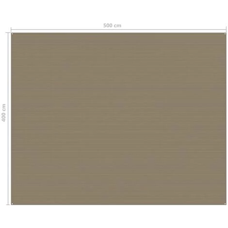 Hommoo Tapis De Tente 400x500 Cm Taupe 6 Hommoo Tapis De Tente 400x500 Cm Taupe – Image 4