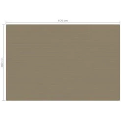 Hommoo Tapis De Tente 400x600 Cm Taupe -Tente de réception Soldes 54059680 5