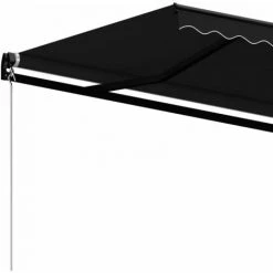 Hommoo Auvent Manuel Retractable 450x350 Cm Anthracite -Tente de réception Soldes 54060303 5
