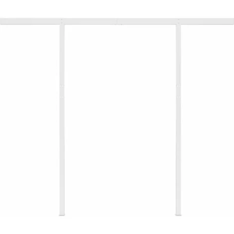 Hommoo Auvent Manuel Retractable Avec LED 3x2,5 M Bleu Et Blanc 7 Hommoo Auvent Manuel Retractable Avec LED 3x2,5 M Bleu Et Blanc - Image 5