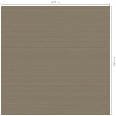 Hommoo Tapis De Tente 400x400 Cm Taupe 6 Hommoo Tapis De Tente 400x400 Cm Taupe – Image 4